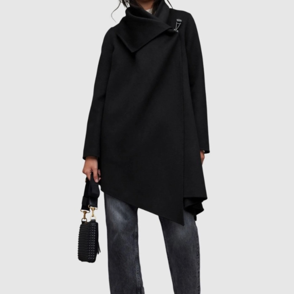 All Saints Monument Eve wool cape coat 6